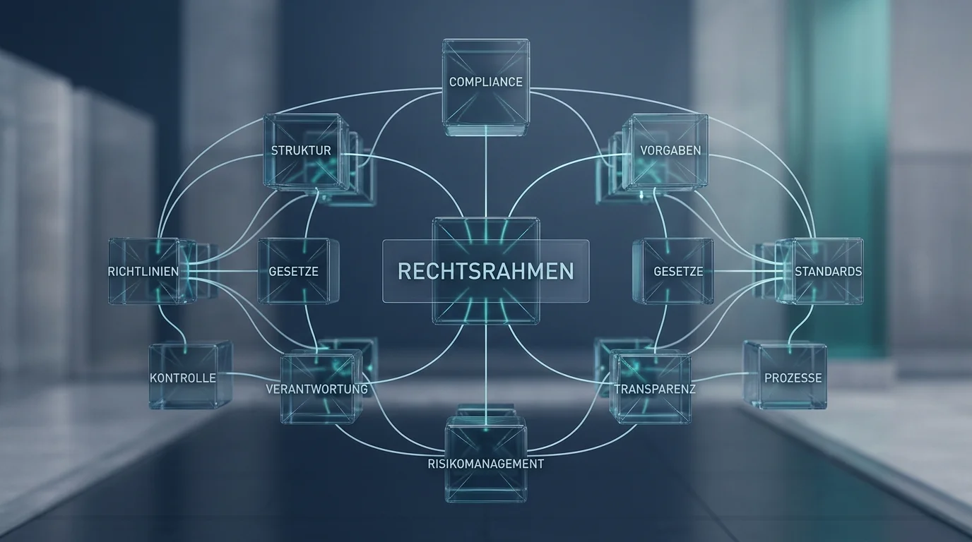 Strukturdiagramm der zentralen Paragraphen des Glücksspielstaatsvertrags 2021 mit Verbindungen zwischen Erlaubnispflicht, Limitsystem und Aufsicht