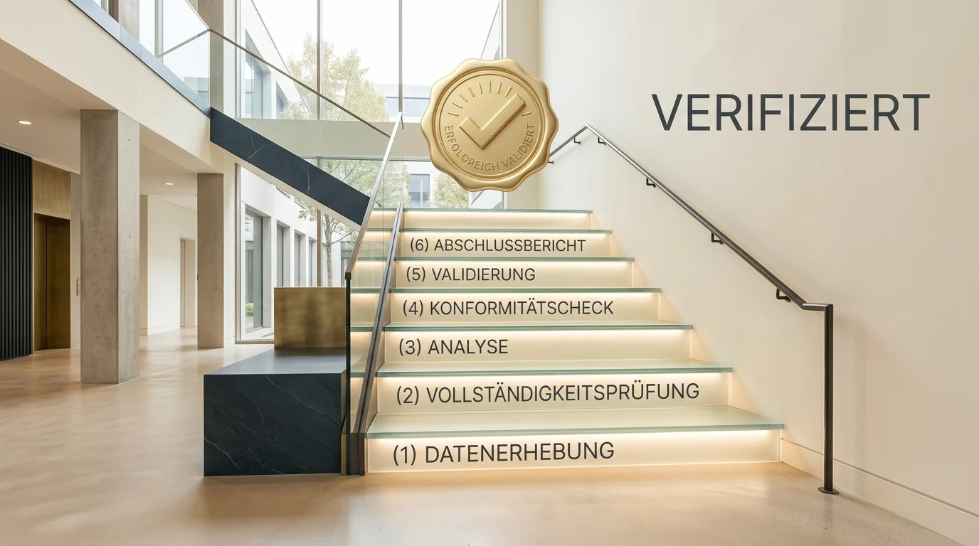 Symbolische Visualisierung des Erhöhungsverfahrens für das LUGAS-Limit mit Bonitätsprüfung und gestaffelten Limitstufen