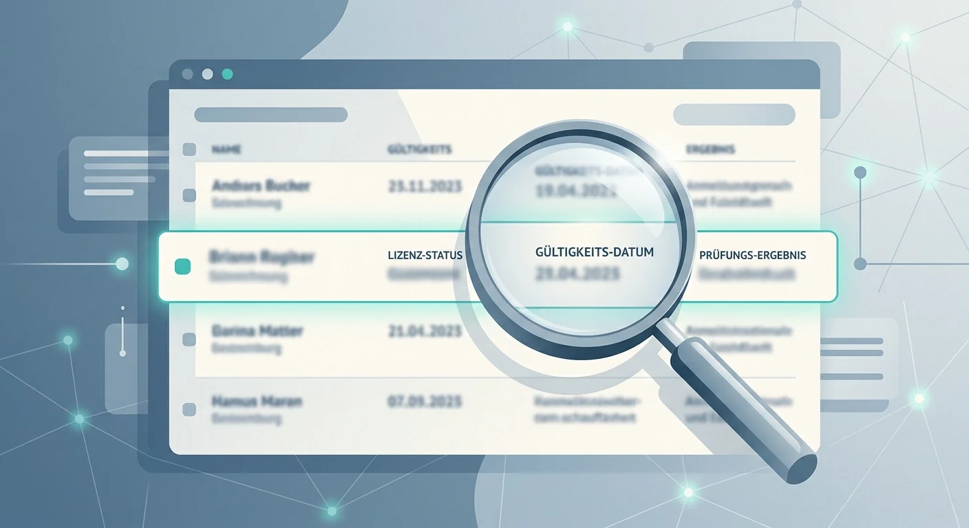 Symbolbild zur Lizenzverifikation eines maltesischen Online-Glücksspielanbieters im öffentlichen MGA-Register