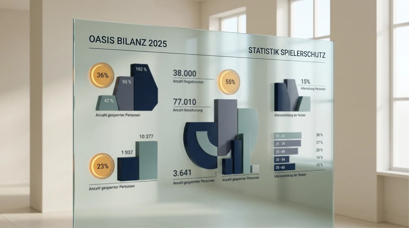 Visualisierung zentraler Kennzahlen aus der OASIS-Bilanz 2025 des Regierungspräsidiums Darmstadt